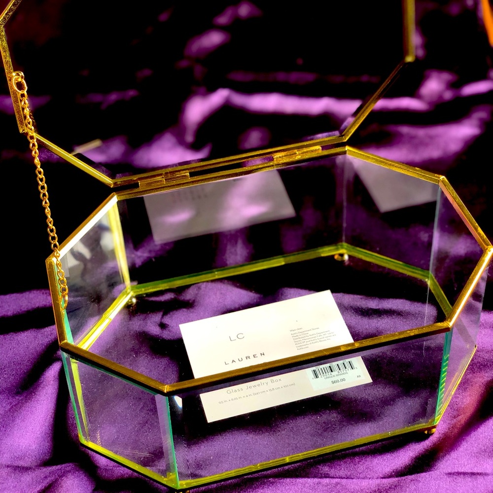 Lauren Conrad glass jewelry box